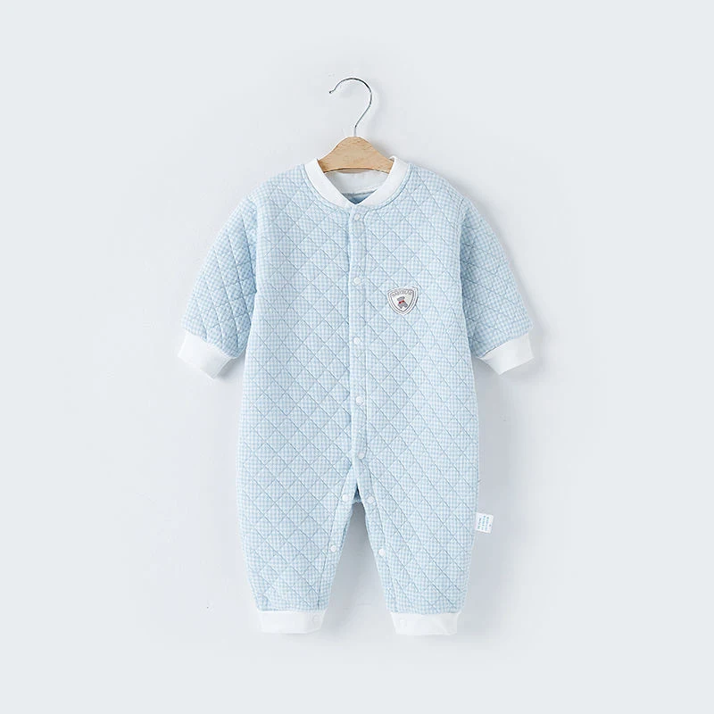 Cute Infant Baby Girls Romper Newborn Baby Winter Warm Rompers Cute Bear Soft Cotton Children Jumpsuit Infant Baby Boy Girls Long Sleeve Thick Clothes Outwear cheap baby bodysuits	 Baby Rompers