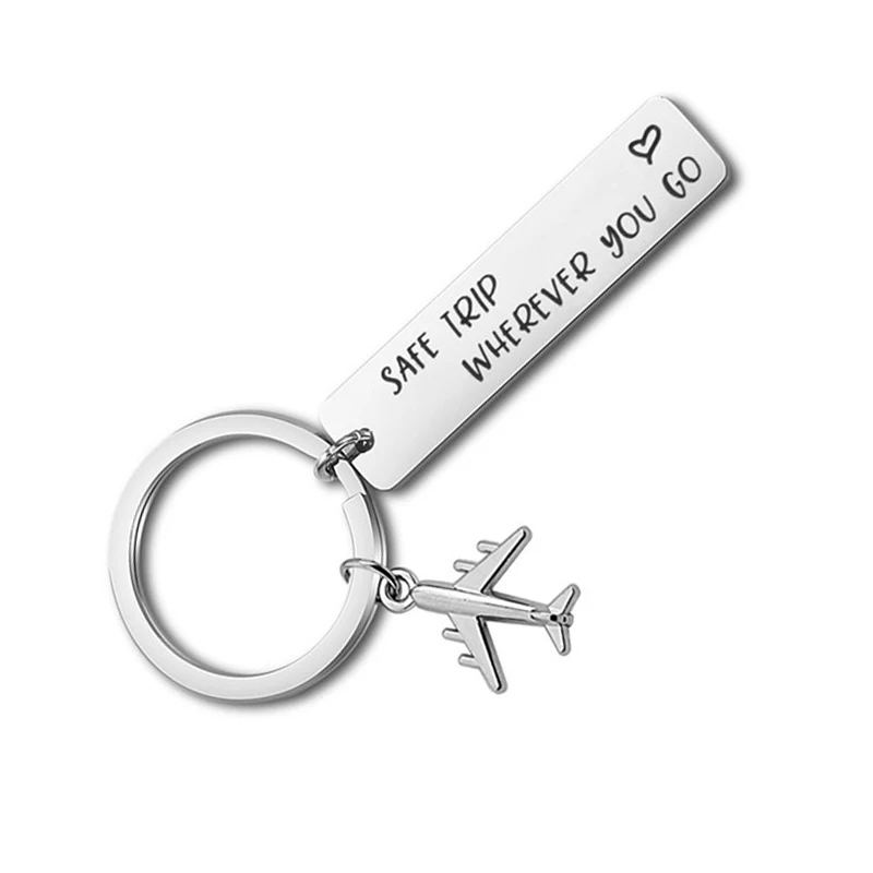 Drive Safe Fly Safe keyring Plane Keychain Couples Men Boyfriend Gift Pilot Flight Air Traffic Controller Key Fob Dropshipping (09)