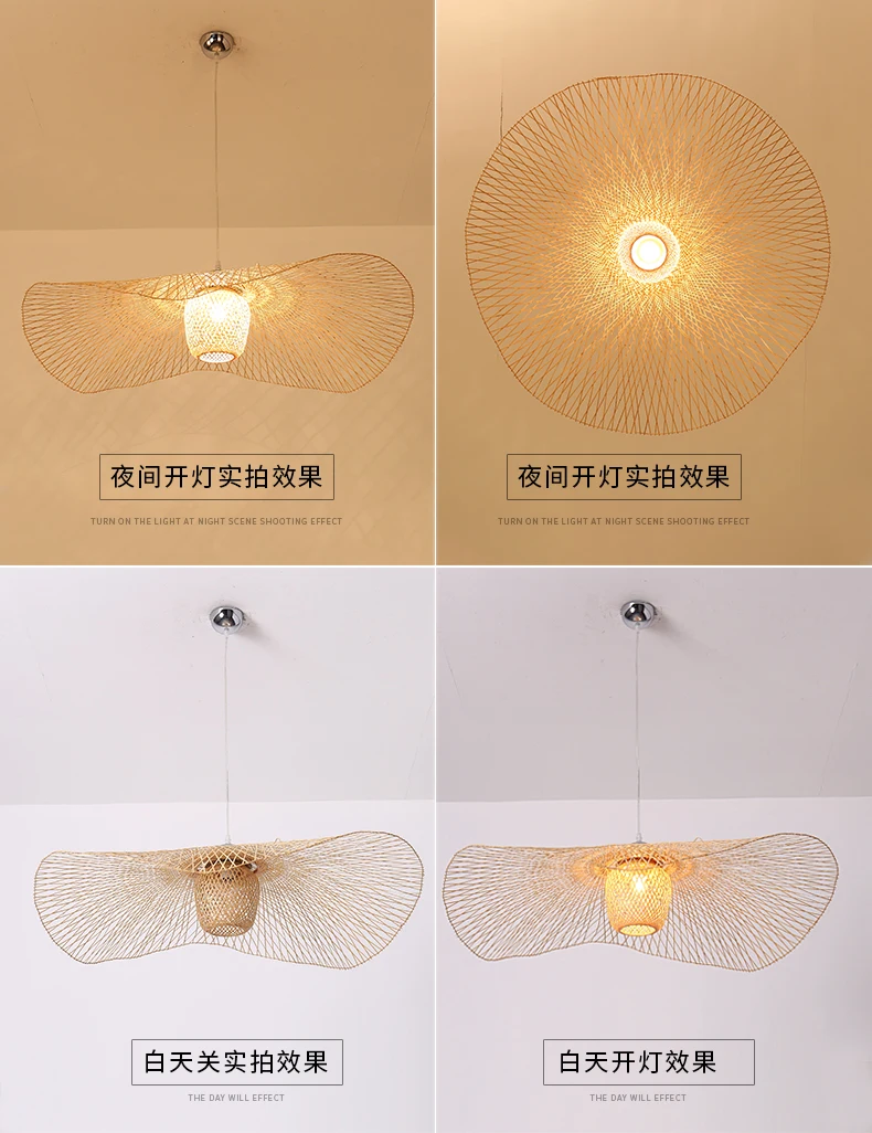 H3d69c8454f034200aa57cb1faad716a1Z New Chinese Style Bamboo Pendant Lights Creative Tatami Lights Lamp for Dining Room Restaurant Hanglamp E27 Suspension Luminaire