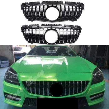 

Car Front Racing Grill Billet Bumper Upper Grille For Mercedes-Benz SLK-Class R172 2011 2012 2013 2014 2015