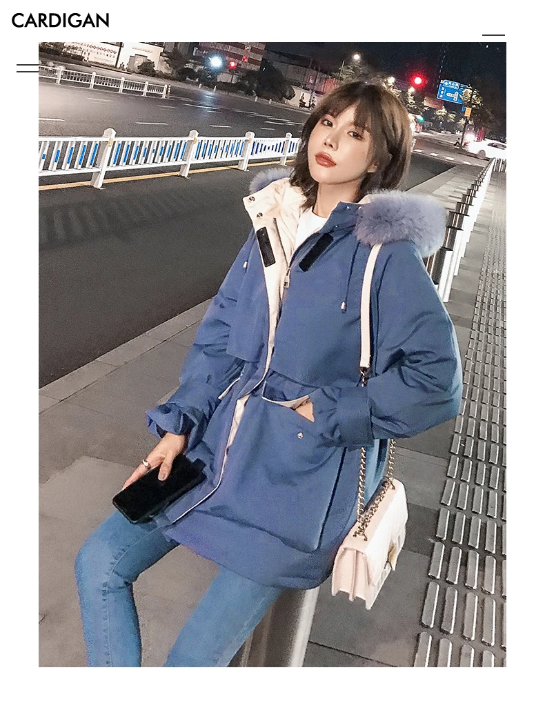 new winter explosion models thick white duck down jacket to send overcome 1025