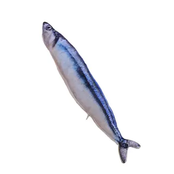 

New 30cm Cat Favor Cute Simulation Fish Cat Toys Catnip Catmint Stuffed Fish Shape Scratching Post Soft Short Plush Pet Product