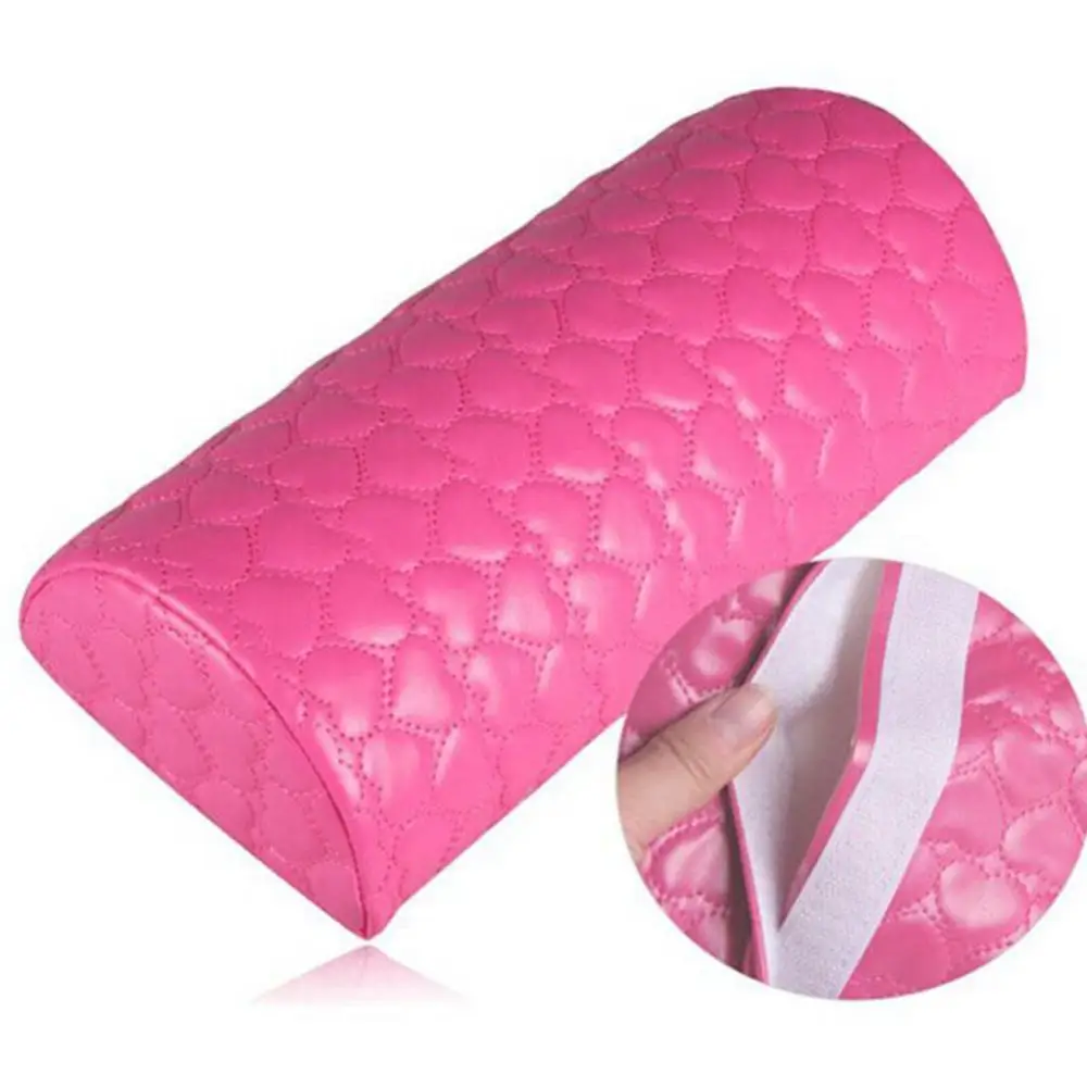 Table Hand Cushion Pillow Holder Love Heart Soft Faux Leather Nail Art Pillow Manicure Hand Arm Rest Cushion Pedicure Tool