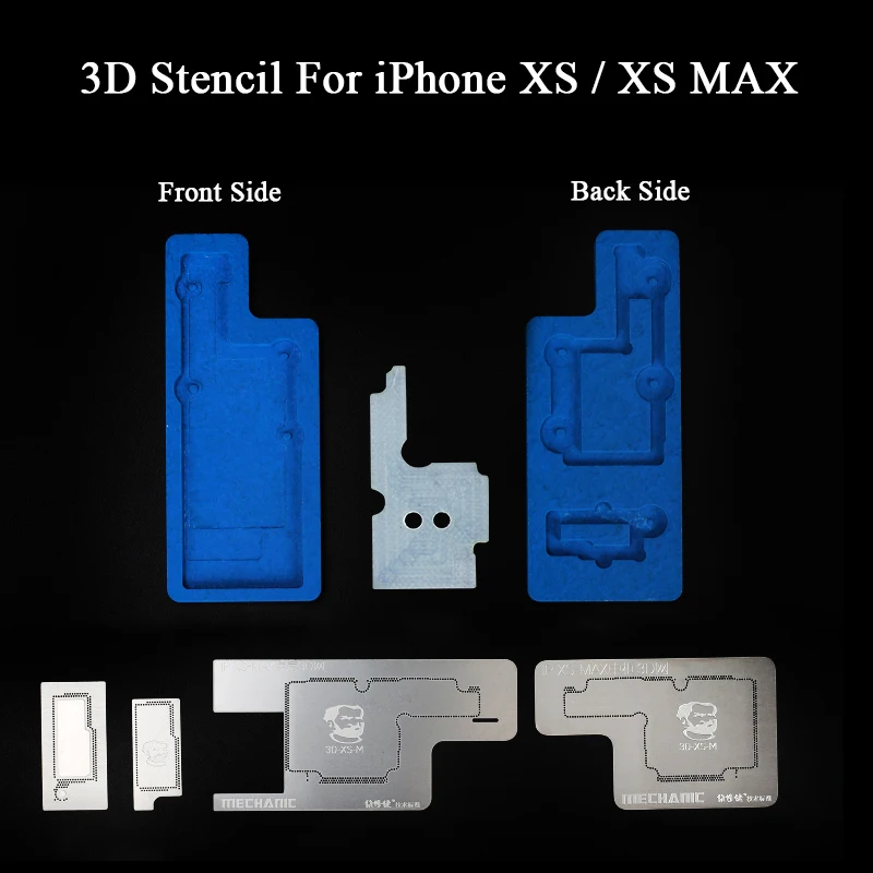 Механик 3D BGA трафарет для iPhone X XS MAX материнская плата средний слой посадки Оловянная стальная сетка BGA набор