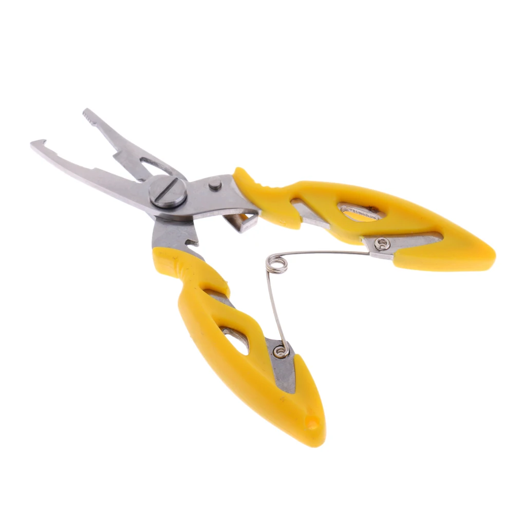 Multi Function Mini Fishing Lure Pliers Split Ring Line Cutter Hook Remover