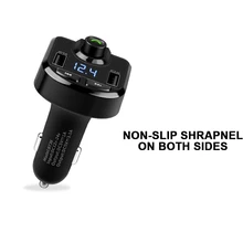 Многофункциональный Профессиональный Автомобильный Bluetooth MP3-плеер громкой связи с fm-картой с двойным usb-портом