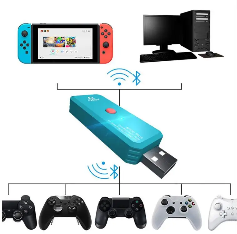 Coov N100 плюс Bluetooth беспроводной конвертер USB адаптер для sony Playstation PS4 Для nintendo Switch NGC Xbox One PC