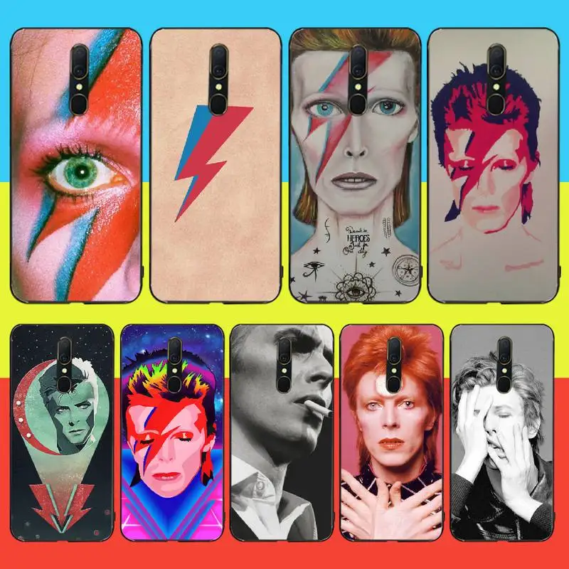Черный чехол NBDRUICAI David Bowie для Oppo A5 A9 2020 A11x A71 A73S A1K A83|Бамперы| |