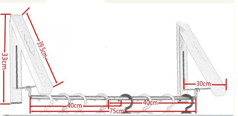 Настенная вешалка из нержавеющей стали, выдвижная внутренняя вешалка для одежды, волшебная Складная Сушилка, водонепроницаемая вешалка для одежды, полотенец