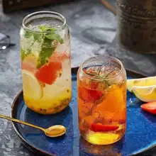 

Creative Can Cola cup Shaped Tea Juice Milk Glass Cup Coffee Mug Wine Glass Drink Cup High Borosilicate Glass Drinkware Durable