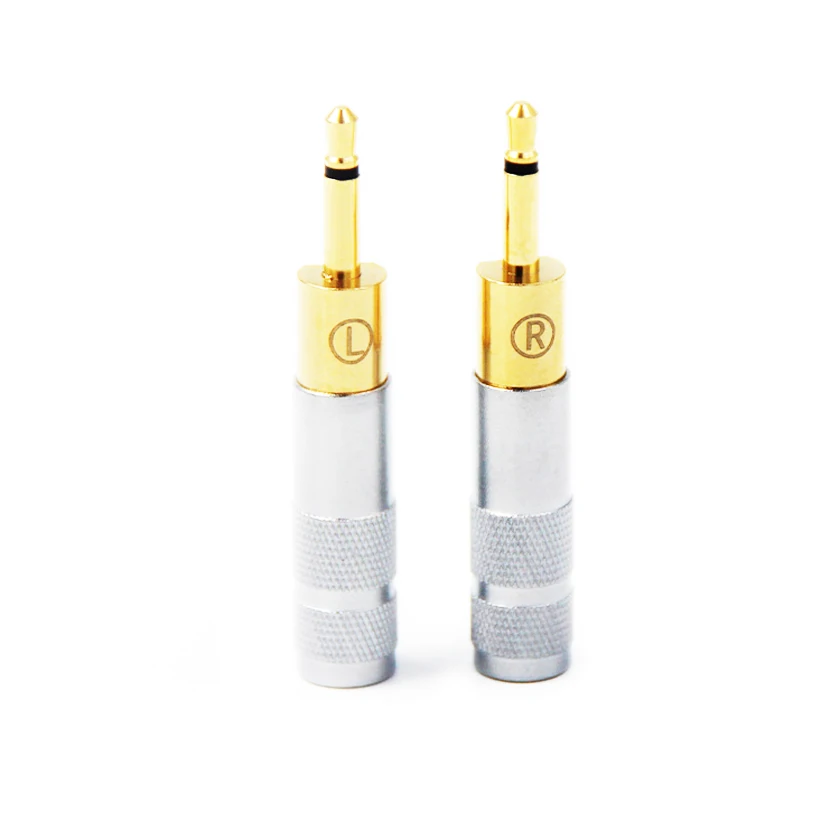 Free shipping 2pcs 2 5mm Headphone Audio Cable Connector Plug Pin Adapter For HD700 BS1