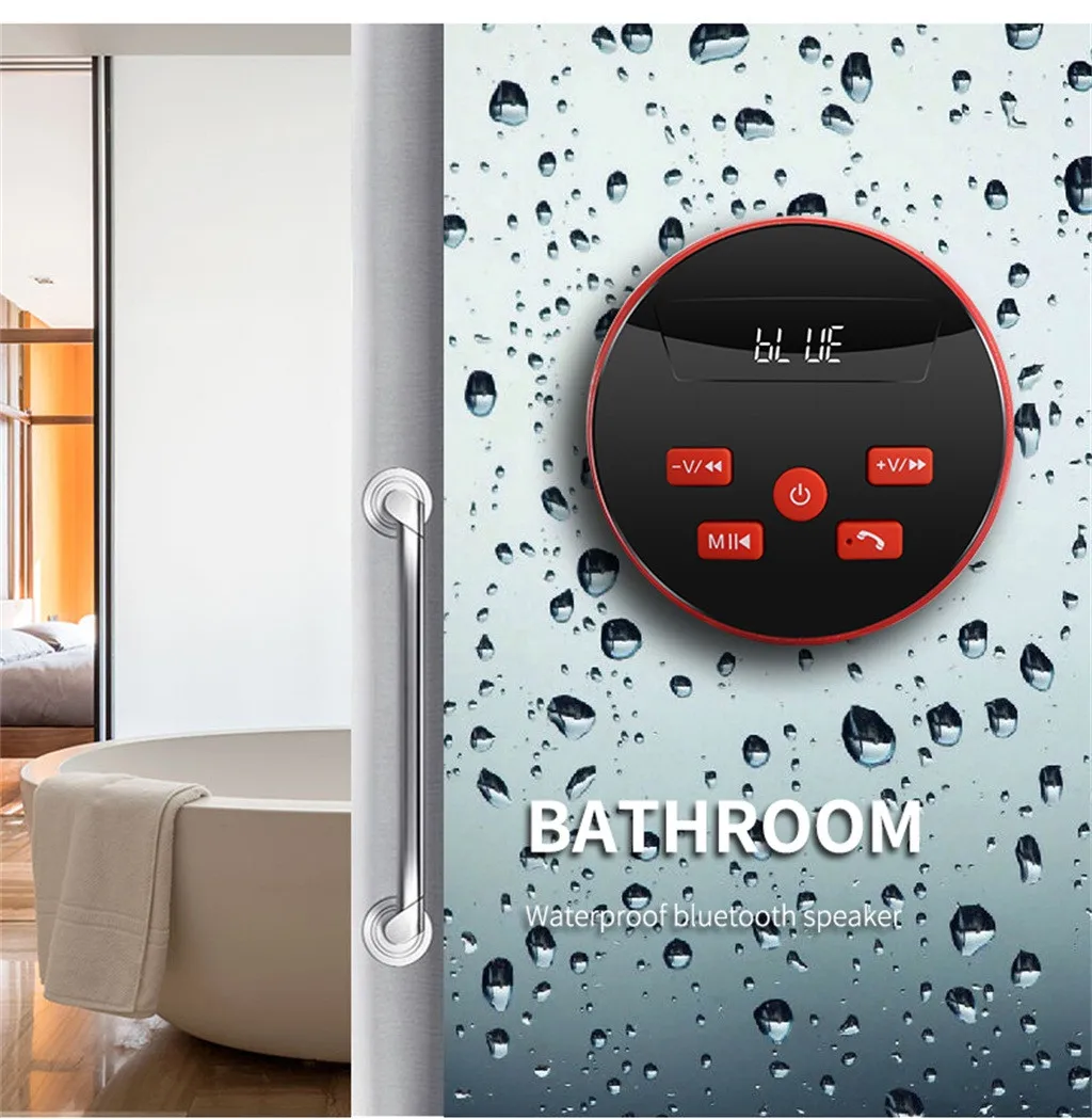 HIPERDEAL Bluetooth музыкальный Вуфер водонепроницаемый портативный открытый Красочный светодиодный Беспроводная колонка с поддержкой FM радио Aux вход