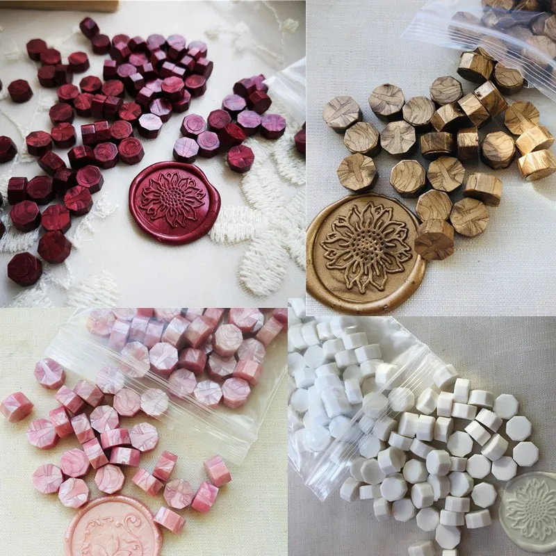 One bag Sealing Wax beads Granular Grain 32-34g around 100pcs Wax seal tablet Multi Color seal wax seal stamp use free shipping