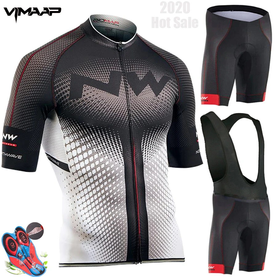 mens cycling jersey and bib shorts set