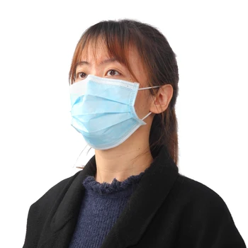 

20pcs 3-Ply Disposable Face Mask with Elastic Earloop Anti-foaming Splash Anti Dust Dropshipping
