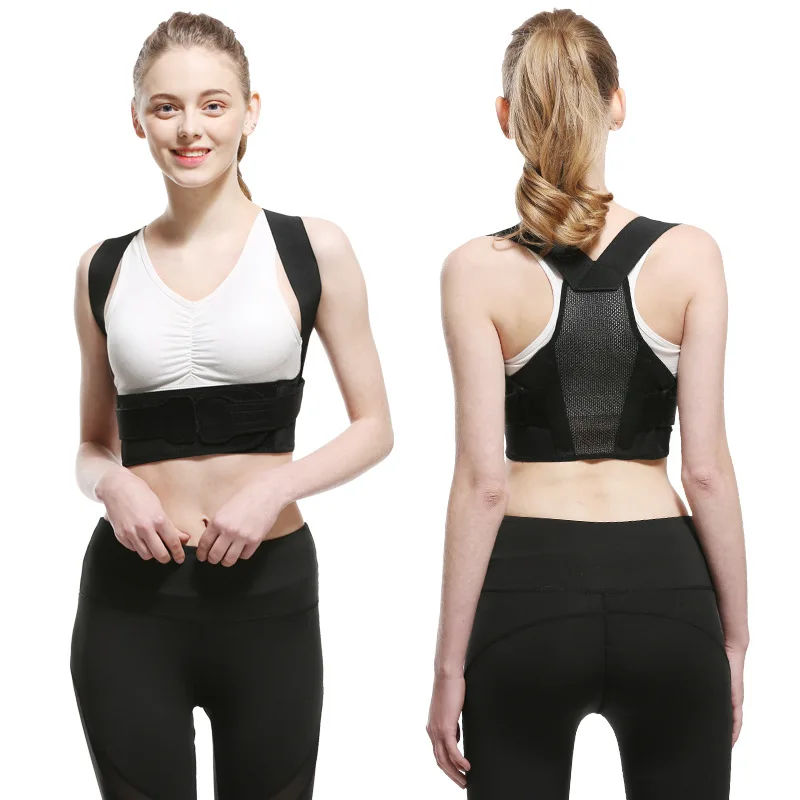 

Brace Posture Corrector with Spine Back Lumbar Support Provides Relief for Neck, Back, Shoulders Fully Adjustable Men Women