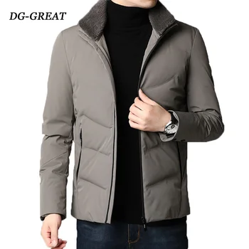 

2019 Down Jacket Men Famouse Brand Camouflage Thick Men's Down Coats Warm Windbreaker Long Coat Winter For Men High Quality Coat