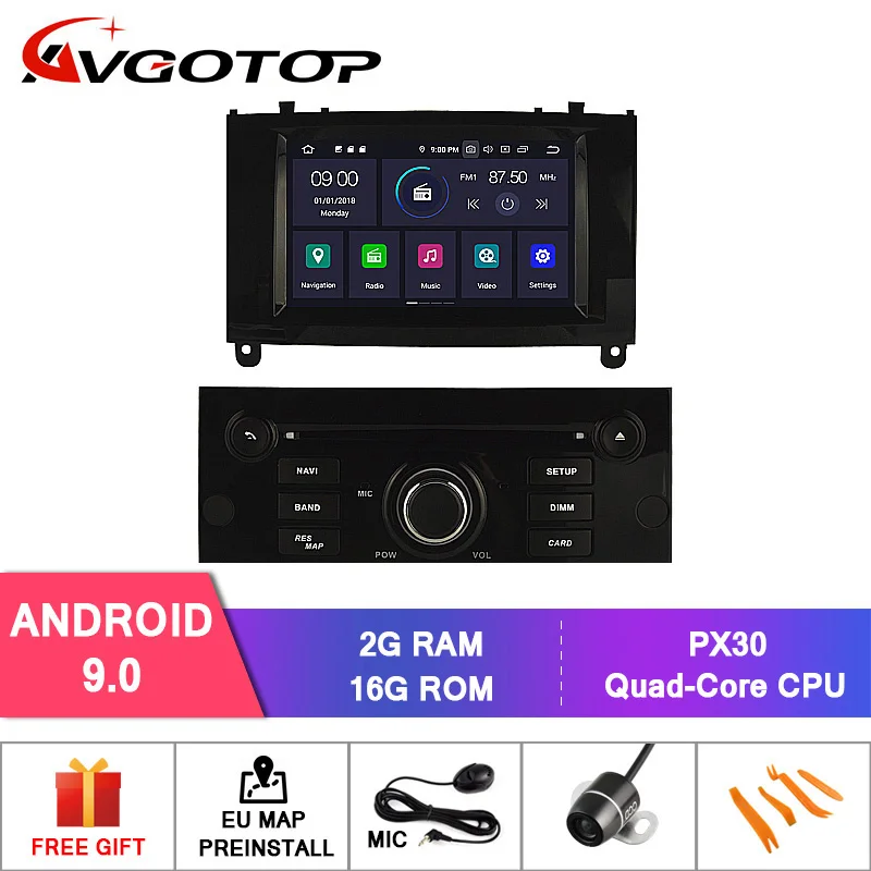Top DE STOCK!!! AVGOTOP Android 9.0 4GB+64GB CAR DVD PLAYER for PEUGEOT 407 IPS HD Screen NAVIGATION 1 Top DE STOCK!!! AVGOTOP Android 9.0 4GB+64GB CAR DVD PLAYER for PEUGEOT 407 IPS HD Screen NAVIGATION 1