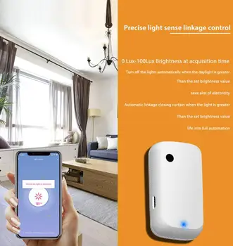 

Tuya Smart Home WIFI Illumination Sensor Smart WiFi Brightness Sensor