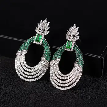 

2020 New Year Designer High Jewelry Gorgeous Glamour Fine Water Drop Earrings For Women Banquet Bride Wedding Daily Party Perfor