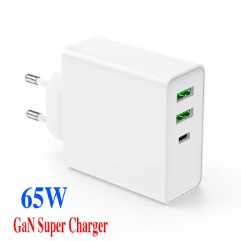 

Quick Charger Adapter 65W PD QC3.0 USB Type C Charge For TypecLaptop Charger