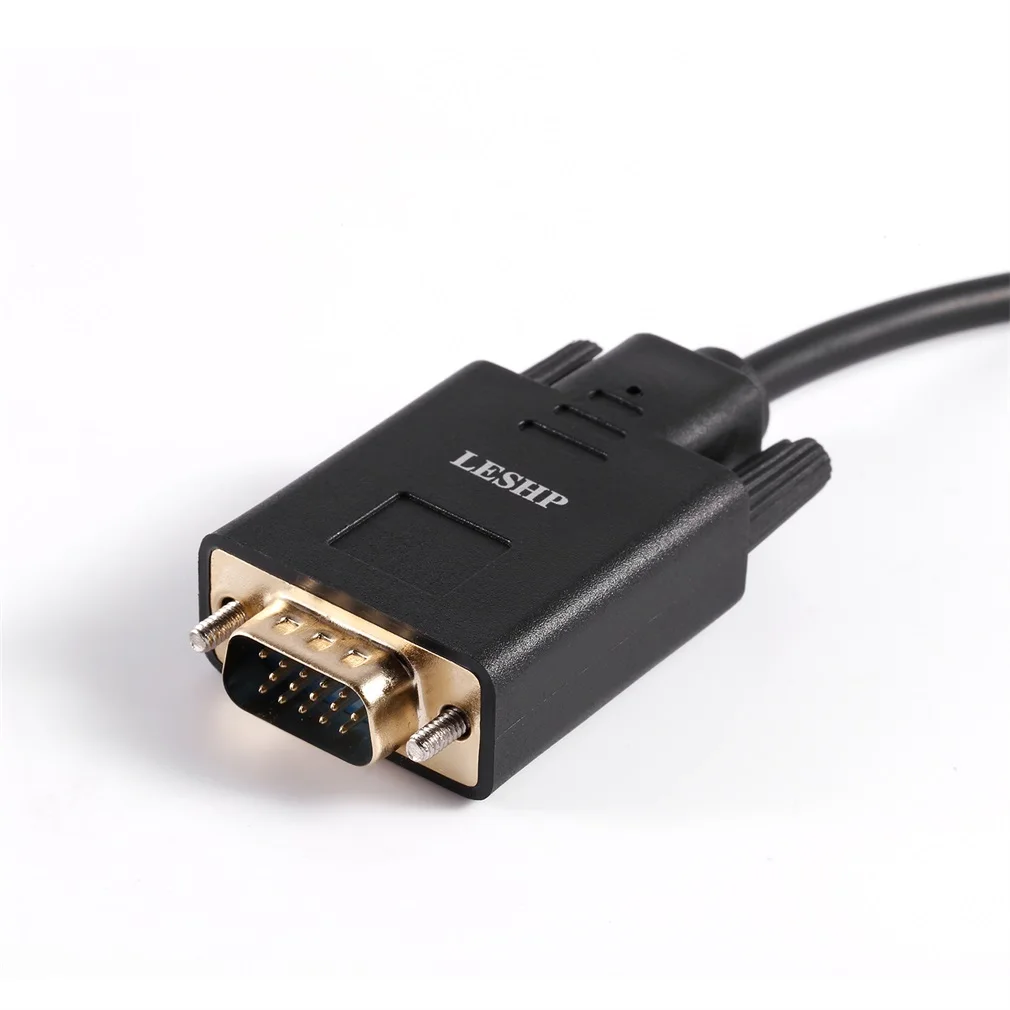 LESHP 1,8 M 1920x1200 1080P DP(DisplayPort) Кабель VGA с разъемом «Папа-папа» золотой шнур с покрытием 6 футов для настольных или зеркальных дисплеев