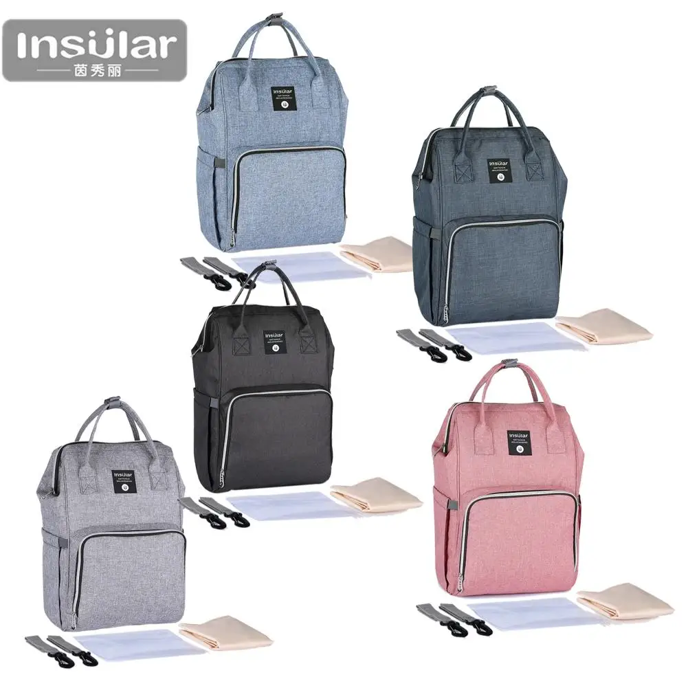 Portable Mummy Backpack Large Capacity Multi-function Waterproof Mummy Shouler Bag Maternal And Child Outdoor Pack Supplies