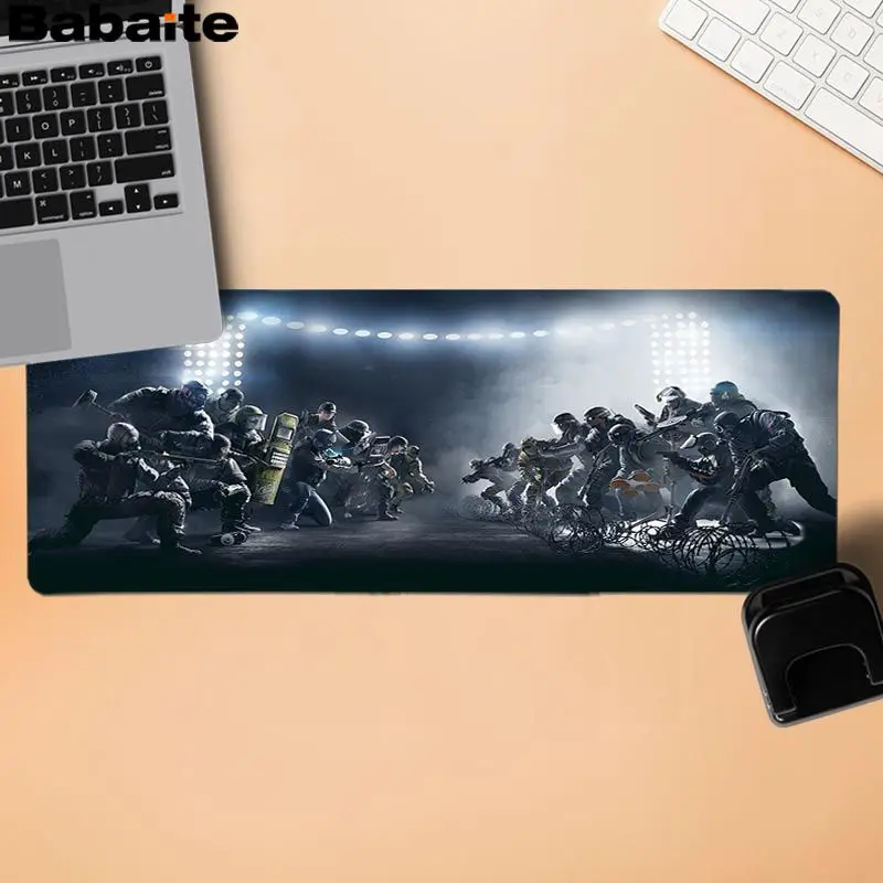 Lock Edge 40X90cm Babaite Новинка Радужный Six Siege Подгонянный Коврик Для Мыши Компьютерный Аниме Коврик для мыши и ноутбука резиновый ПК компьютерный игровой коврик для мыши - Цвет: Lock Edge 40X90cm