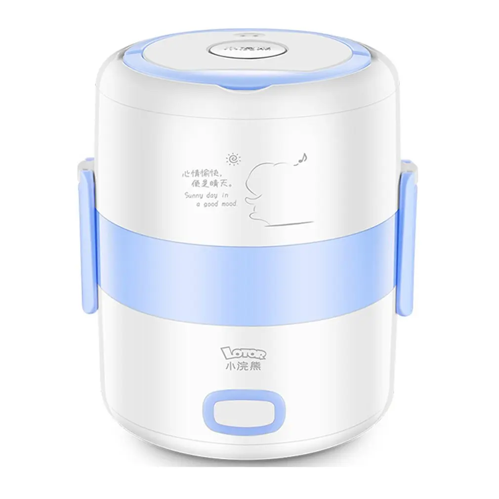 

HM-2018A Electric Cooking Lunch Box Insulation Heating Warmer Container Steaming Rice Double Stainless Steel Liner Heating