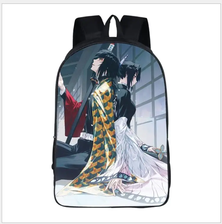 as pictures Рюкзак Kimetsu no Yaiba для девочек-подростков; школьная сумка для книг; дорожная сумка для студентов; Mochilas; 16 дюймов - Color: as pictures