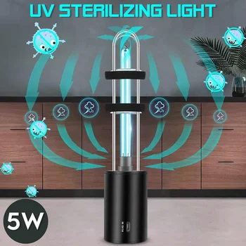 

5W Ultraviolet UV Sterilizer Light Portable Sterilization Lamp Ozone Ultraviolet Quartz UVC Lamp Disinfect Bacteria For Home