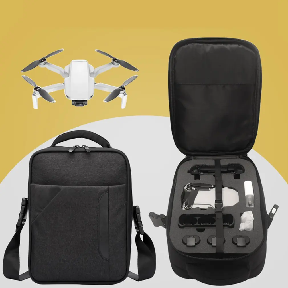 Crazy Sale AUU Mini Waterproof Handbag Portable Case Nylon EPE Storage Box Single Shoulder Bag For DJI Mavic Mini Drone Bags Accessories 
