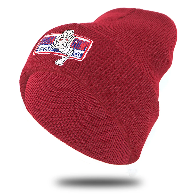 НОВАЯ шапка BUBBA GUMP для зимы и осени хлопковая Гибкая вязаная шапочка с вышивкой