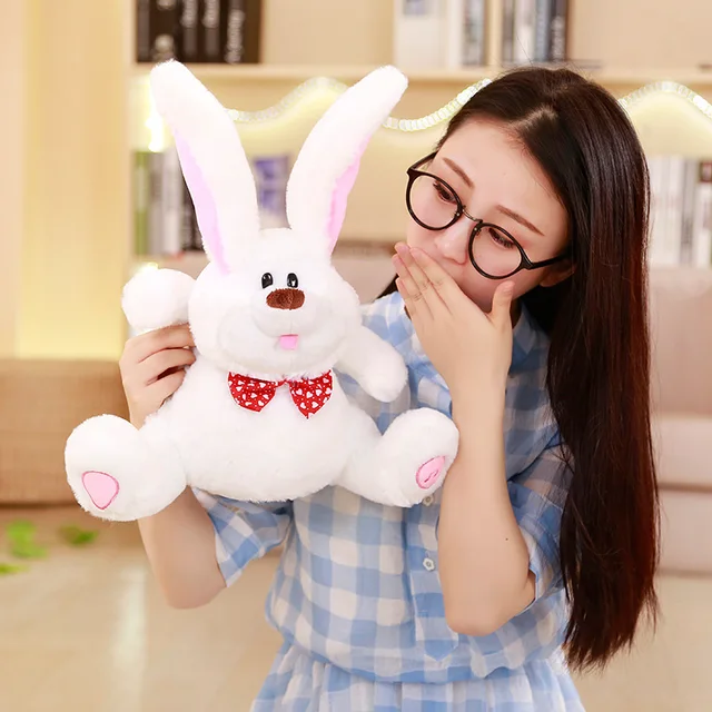 Electronic Stuffed Plush Toy Rabbit Talking Flapping Ear Speaking Bunny Antistress Cartoon Animal Decor Pet Toys For Children 1