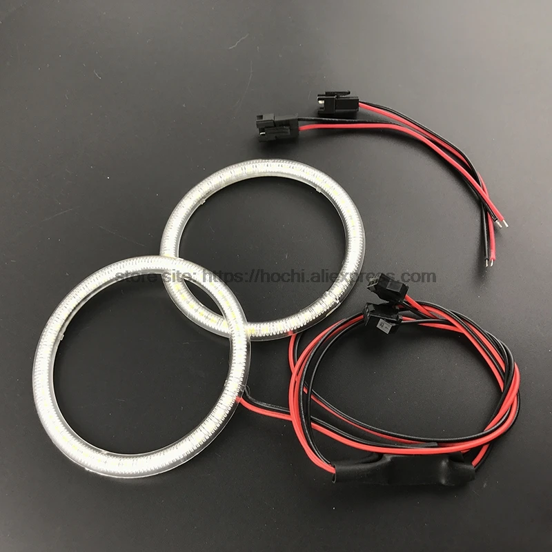 HochiTech ультра яркий SMD белый светодиодный ангельские глазки 2000LM 12V halo ring kit дневной