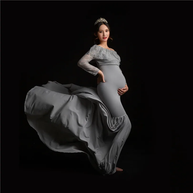 Mommy and me Outfit for Photo Shoots Mother and Daughter Tulle Dress Lace Maternity Gown Hot Mama Skirt