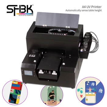 Kaufen A4 Uv Inkjet Drucker Zu Drucken Flache Objekte Für Leder, Kunststoff Und Andere Material Muster Druck Kostenloser Versand