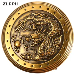 Zlrph fivela masculina de metal elegante, fivela de cinto para homens moda ocidental, cowboys, paracord, fivela masculina acessórios dragon