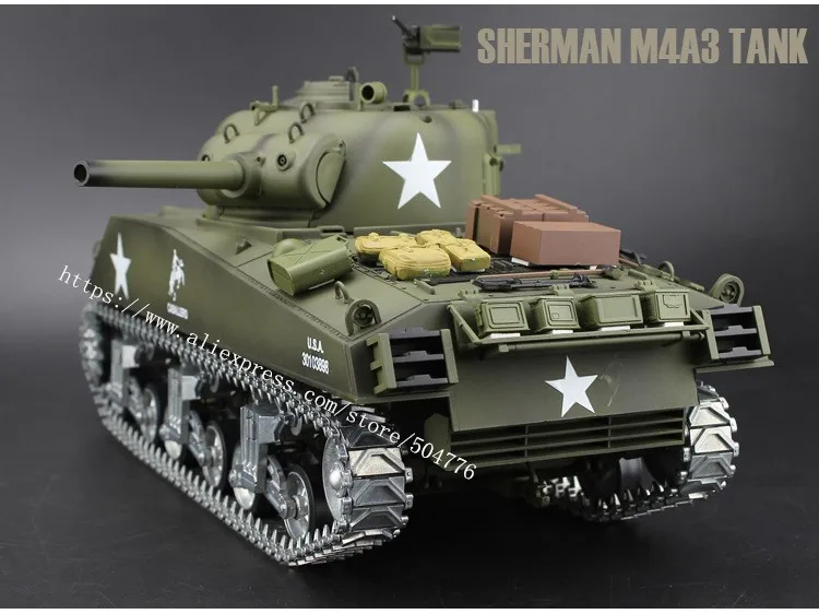 Новинка 6 0 года танк дистанционного управления с инфракрасной битвой США M4A3 SHERMAN