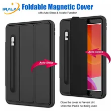 Для ipad 10,2 умный ударопрочный армированный чехол с подставкой для ipad 7го поколения Чехол 10," A2200 чехол для планшета Sleep Wake+ пленка