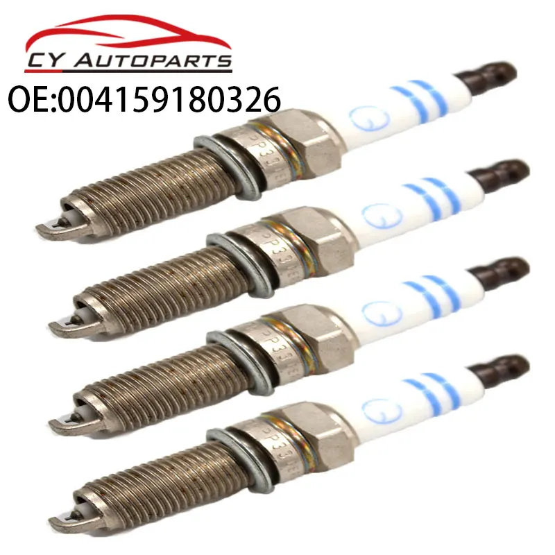 4 шт. свечи зажигания для Mercedes Benz W164 W204 W212 W251 C300 GL450 ML350 SLK300 CL500 E350 E550 004159180326 A004159180326 |