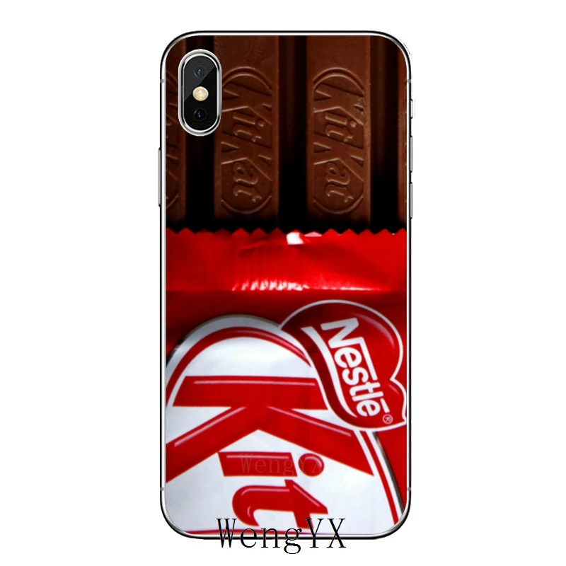 Для iPhone 11 pro XR X XS Max 8 7 6s plus SE 5S 5c iPod Touch 5 6 прозрачный чехол Kit Kat шоколад kitkat