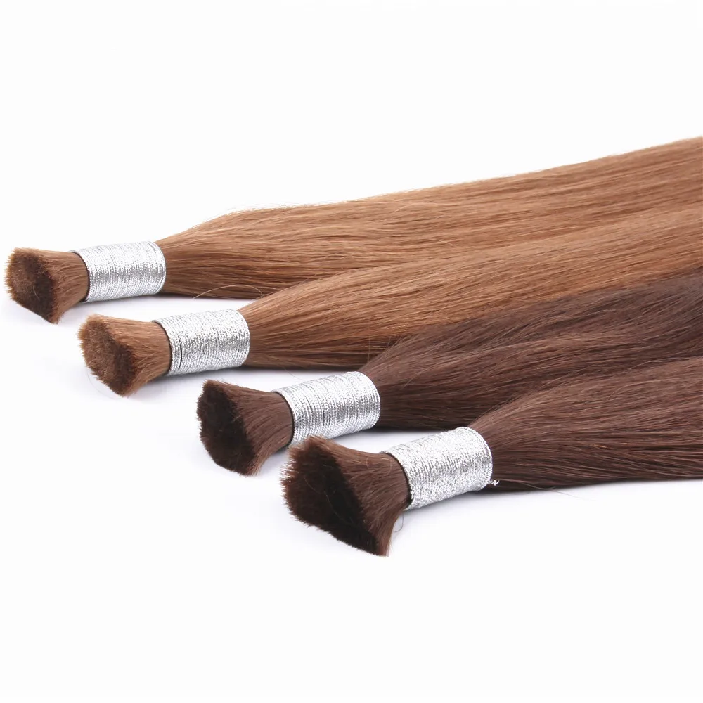 Different Color 100% Mchine Made Remy Human Hair Bulk