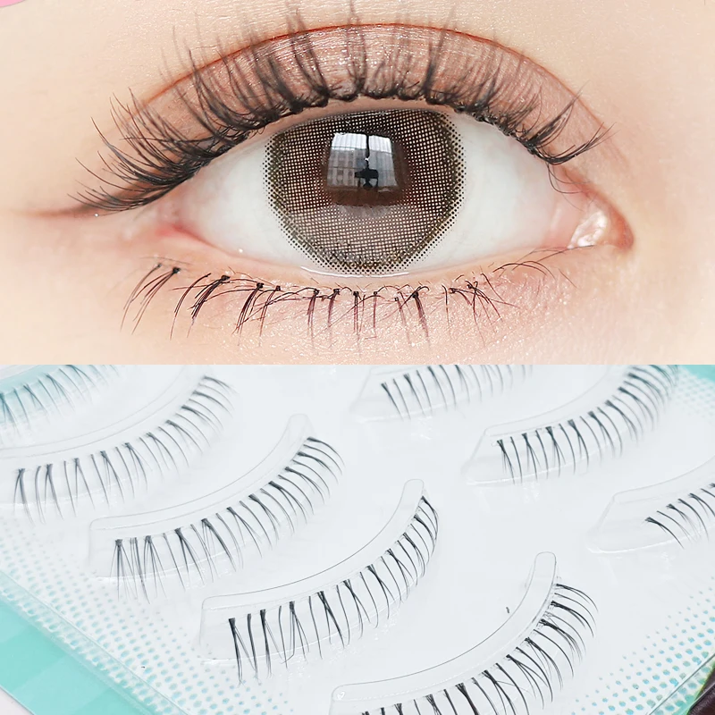 

5 Pairs Makeup Lightweight Eyelashes Bottom Lashes 3D False Eyelash Under Short Lower Eye Lashes Natural Daily Cosply