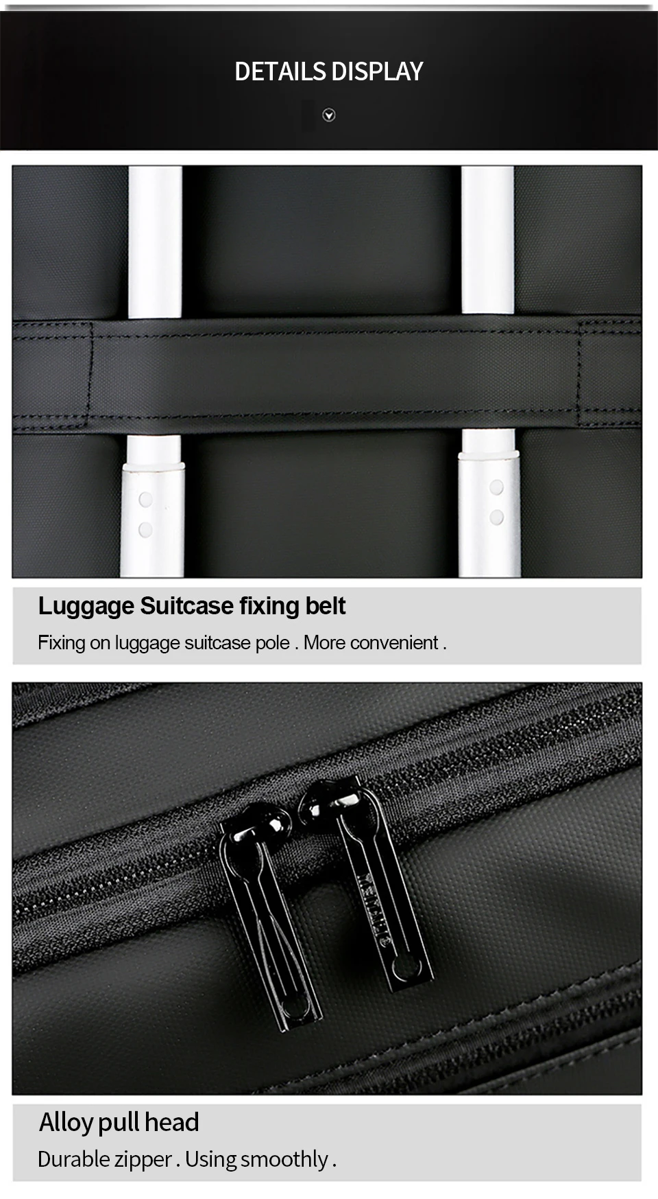 15.6 Inch Laptop Backpack Business Men Backpacks Male Notebook Waterproof Backpacking USB Charging Travel Bagpack OL Black Bags (9)