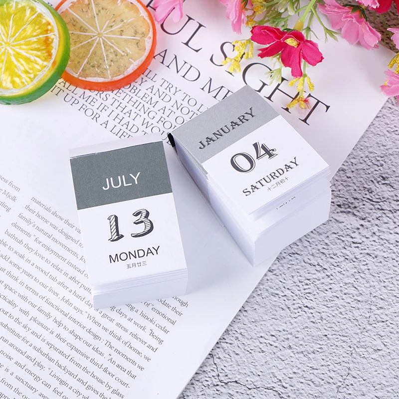 2020 Stationery Supplies Cute Calendars Mini Desk Half a Year Calendar Office School Work Learning Schedule Planner | Канцтовары для