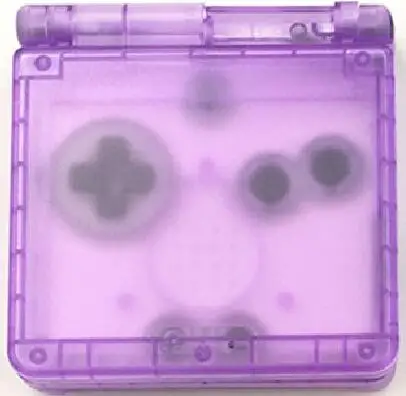 10 комплектов для GBA SP для игры мальчик Корпус чехол Замена Полный Корпус для Advance SP - Цвет: Transparent purple