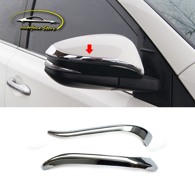 

ABS Chrome For Toyota RAV4 2013 TO 2017 Car Accessories Side Door Rearview Side Mirror Cover Decoration protection Trim Sticker