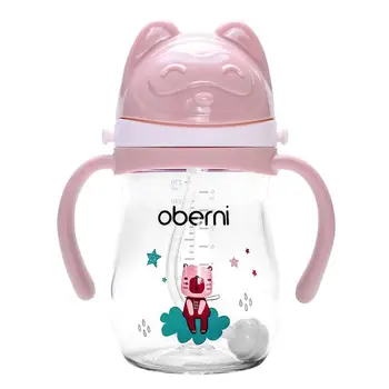 

Kidlove Oberni Baby Drink Cup with Handle and Strap Sippy Cup 270ml Large Capacity