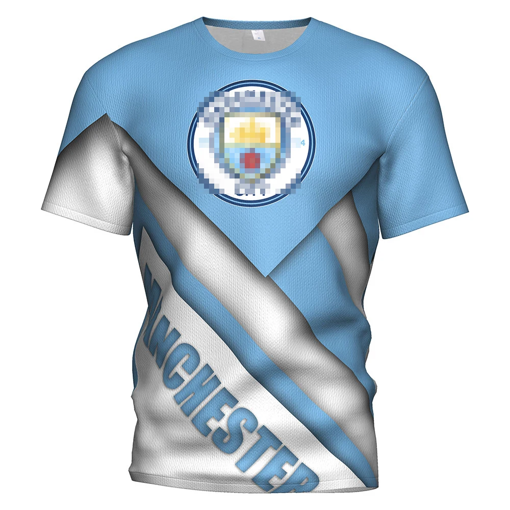 

Manchester City Football Soccer Jersey 2017 2018 2019 3d T Shirt Manchester City Kit Kids Training Aguero T-shirt Gym Tracksuit